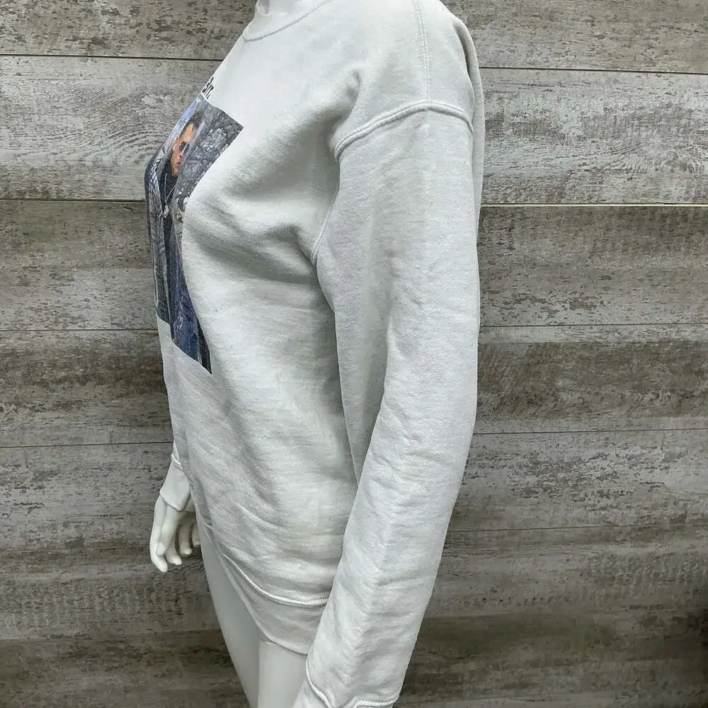 Barstool Sports Gilden Joe Brr Burrow Graphic Crewneck Sweatshirt White Small